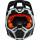 Fox V3 RS DVIDE Motocross Helm, [schwarz/weiss/ORG]