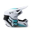 Fox V1 Toxsyk Motocross Helm Dot/Ece weiss