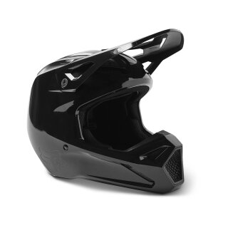 Fox V1 Motocross Helm Solid Dot/Ece schwarz
