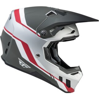 Fly Helm Formula CC driver Silver-Red-White Kinder