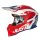 JUST1 Motocross Helm J39 STARS rot blau weiss