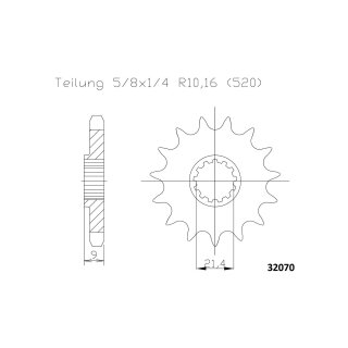 ESJOT Pignon dentraînement "32070