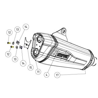 Akrapovic Bolt Mounting Screw