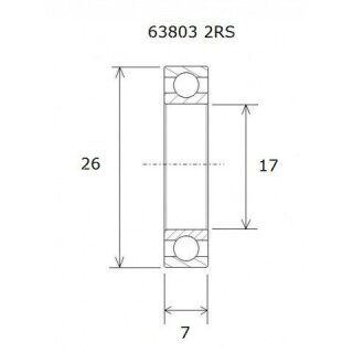 RODAMIENTO B3 17X26X7MM