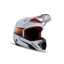 Fox V1 Flora Motocross Helm weiss/schwarz