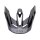 Fox V3 Helm Helmschirm - Revise Blk/Gry