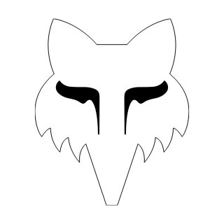 Fox Aufkleber 7" Wht