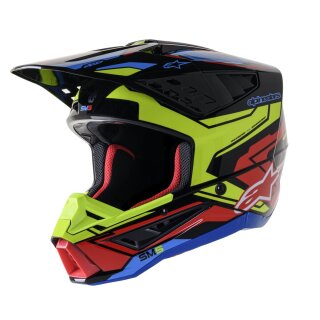 Alpinestars Motocross Helm Sm5 Act2 Bk/Y/