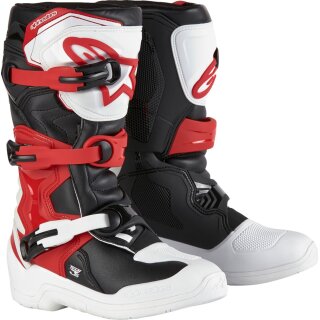 Alpinestars Stiefel Tech3S Kinder Wt/Bk/R