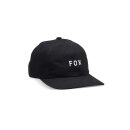 Fox Frauen Wordmark Verstellbar Mütze Blk