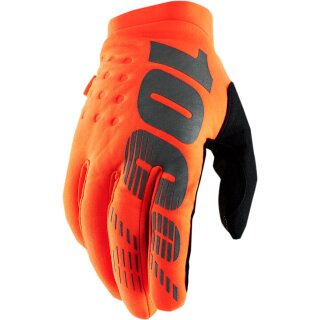 100percent Handschuhe Brisker F Or/Bk S