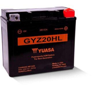 YUASA Battery Maintenance Free Factory Activated - GYZ20HL