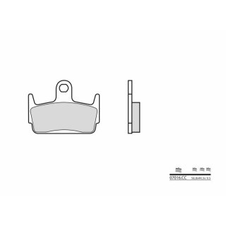 BREMBO Scooter Carbon Keramik Bremsbeläge - 07016