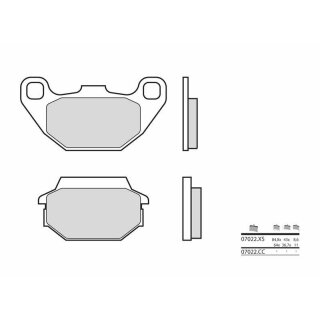 BREMBO Scooter Sintered Metal Brake pads - 07022XS