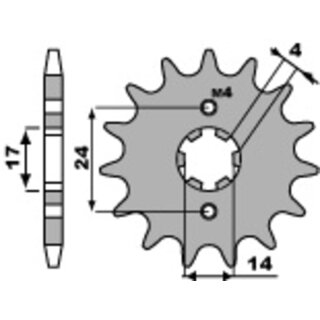 PBR Standard Stahlriztel vorne 2153 - 420