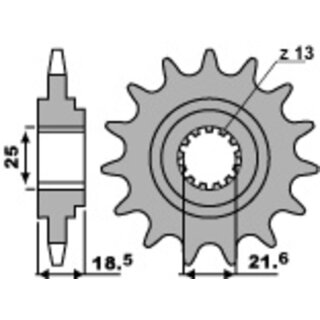 PBR Steel Standard Front Sprocket 2119 - 520