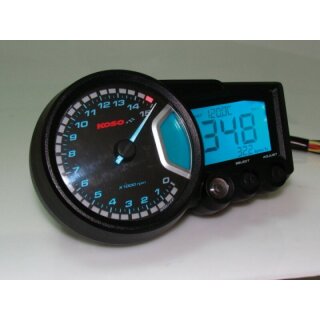 Digitalt multifunktions-speedometer Koso RX2N GP Style universal