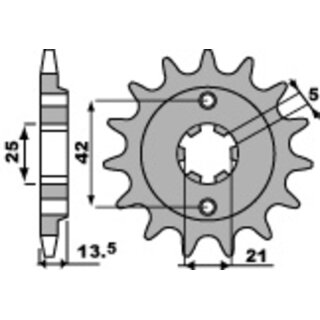 Standardowa stalowa zębatka przednia PBR 494 - 530