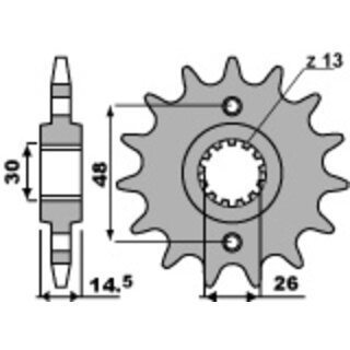 PBR Steel Standard Front Sprocket 339 - 530
