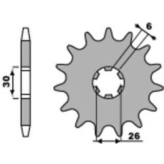 PBR Steel Standard Front Sprocket 568 - 530