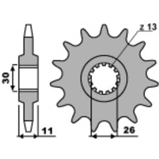 PBR Steel Standard Front Sprocket 579 - 530