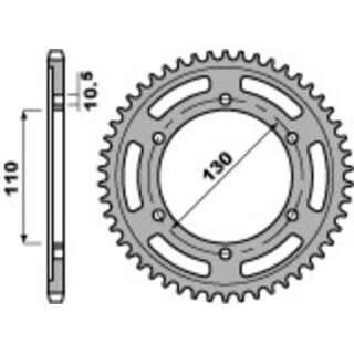 Aluminiowa zębatka PBR Ultralight 4385 - 525