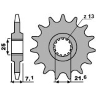 PBR Steel Standard Front Sprocket 585F - 520