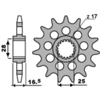 PBR Steel Standard Front Sprocket 2147 - 525