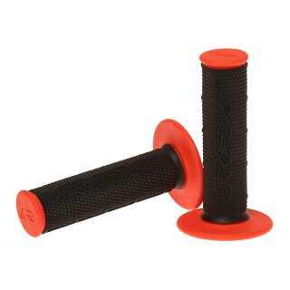 RFX Pro Series Dual Compound Grips Black Centre (Black/Orange) Pair