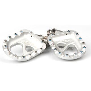 RFX Pro CNC Reposapiés de aluminio para trial (Plata) Universal - Gas-Gas/Beta/Sherco/Montesa