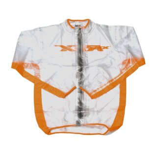 RFX Sport Regenjacke (Transparent/Orange) Größe Jugend Größe M (8-10)