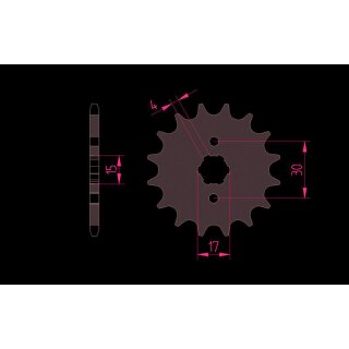 AFAM Steel Standard Front Sprocket 20101 - 420