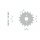 Pignone anteriore standard AFAM in acciaio 24200 - 428