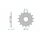 AFAM Pignon standard en acier avant 37400 - 520