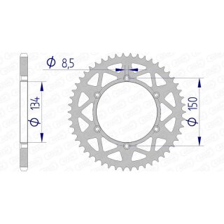 AFAM Aluminium Rear Sprocket 17206520