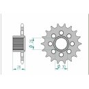 Piñón de acero delantero estándar...