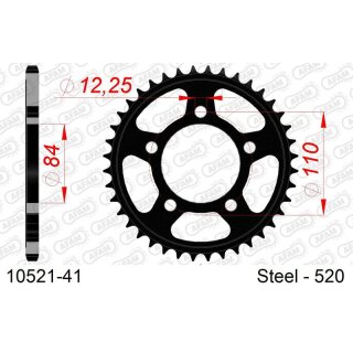 AFAM Steel Standard Rear Sprocket 10521 - 520