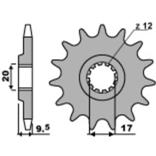 PBR Steel Standard Front Sprocket 7005 - 420