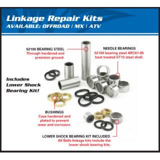 Kit di riparazione ALL BALLS per leveraggio sospensione Yamaha TT-R250