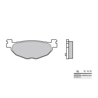 Spiekane metalowe klocki hamulcowe do skuterów BREMBO - 07059XS