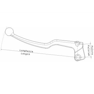 DOMINO Clutch Lever Black
