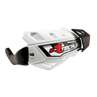 RACETECH FLX Protège-mains Quad Blanc avec kit de fixation