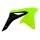 Alerón radiador RACETECH amarillo neón/negro Suzuki RM-Z250
