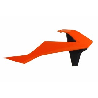 Spoiler radiatore RACETECH arancio/nero KTM SX85