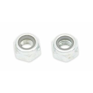 Dadi Nylstop in acciaio M10 larghezza trasversale 17mm 10pz