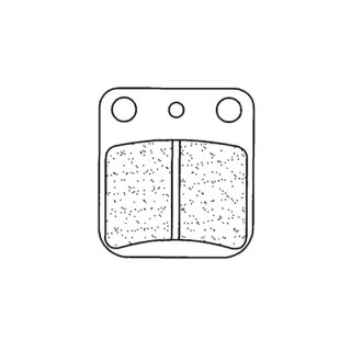 Klocki hamulcowe CL BRAKES Street ze spieku metalicznego - 2408A3+