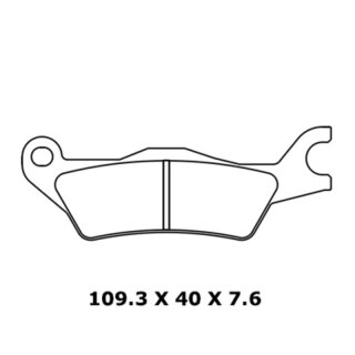 CL BRAKES Pastillas de freno Street de metal sinterizado - 1258XBK5