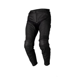 Pantalón de cuero RST S1 SPORT CE negro/negro pierna corta