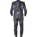 GMS Leather Suit GR-1 black-blue-white 52H