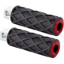 ESTRIBERAS CONDUCTOR DIAMANTE CROMADAS